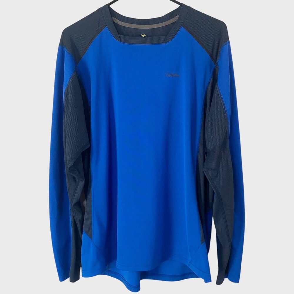Cabela's XPG Athletic Base-Layer Long-Sleeve Men's Large Two-Tone Running Shirt